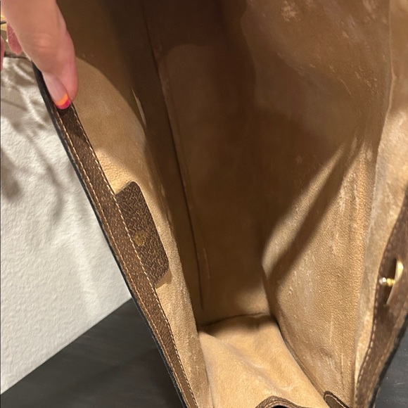 Gucci GG Supreme Vintage Clutch , Sherry Line Brown - Picture 8 of 11